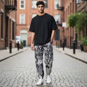 SS20 Supreme Miles Davis skate pant‎ black white pants trousers